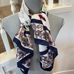 Butterfly silk scarf